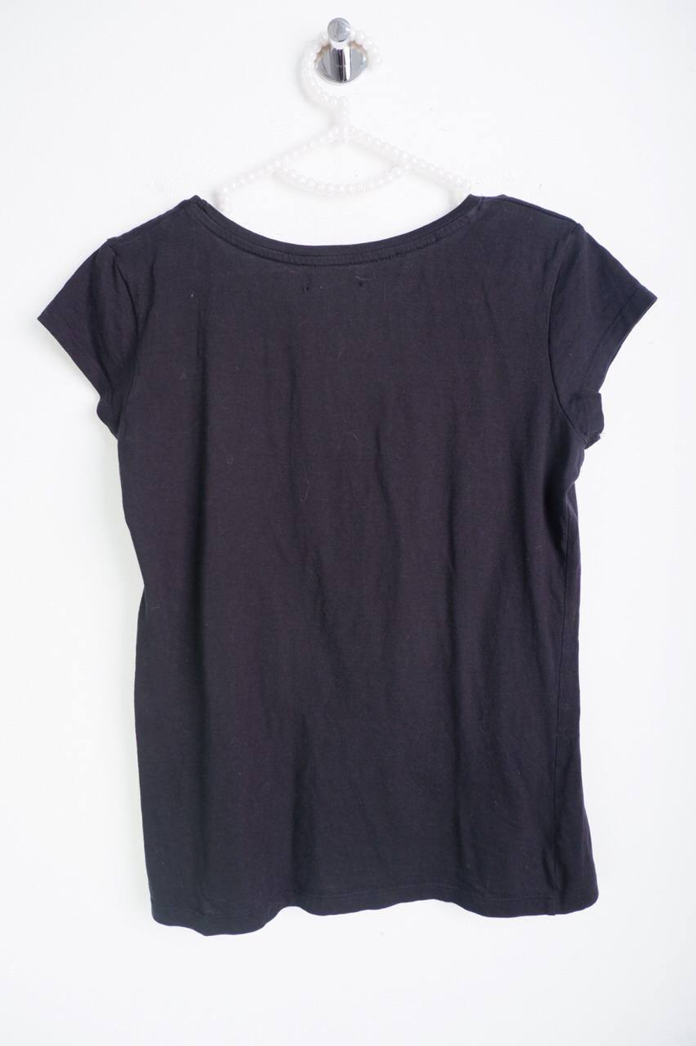 Футболка Cropp с модным принтом, маркировка S, визуально 44 размер