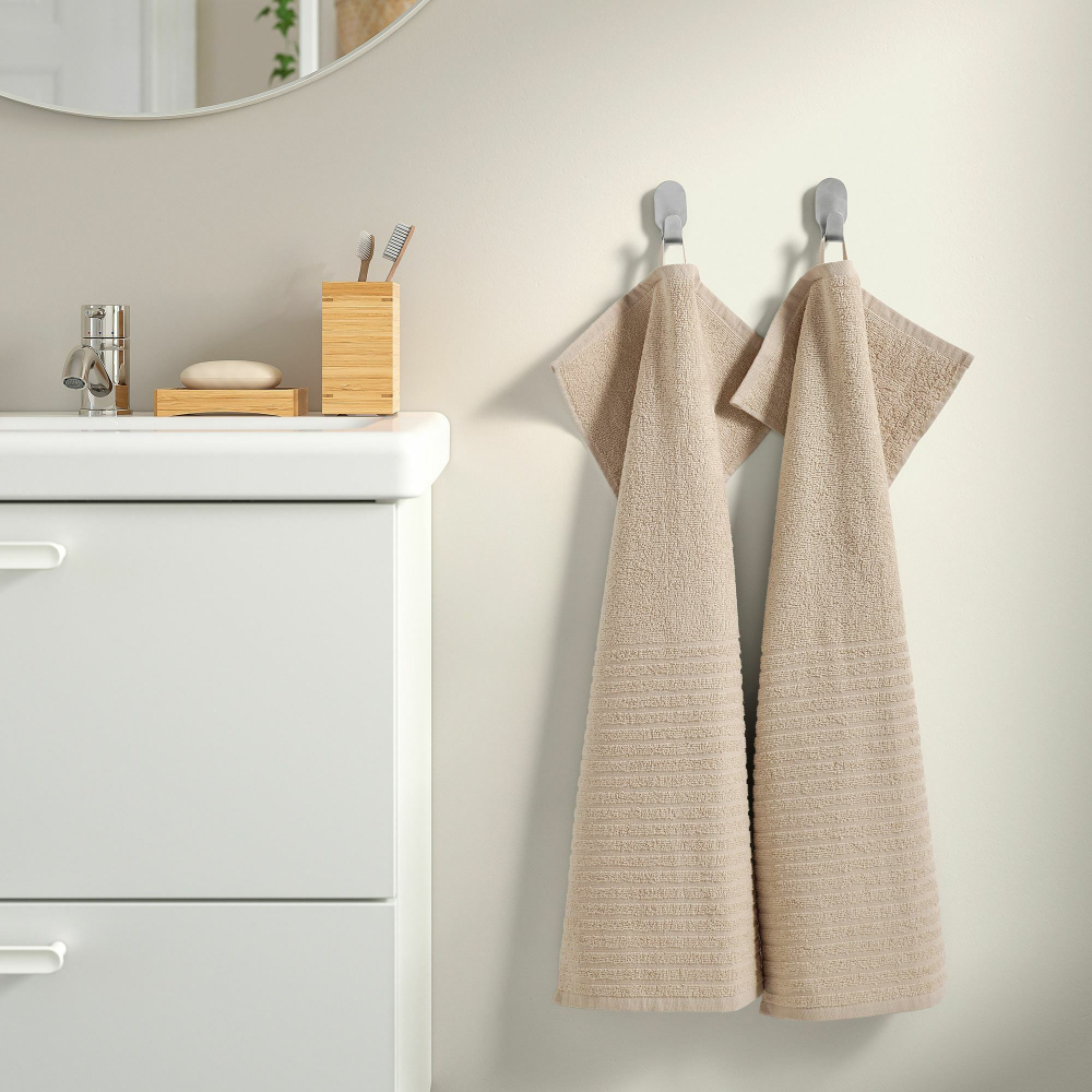 Полотенце IKEA VAGSJON (ВОГШЁН), Бежевый, 40х70 см