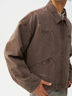 Куртка Nothomme Monterest Year of the Horse Limited Edition Vintage Washed Distressed Detroit Loose Fit Cropped Canvas Jacket