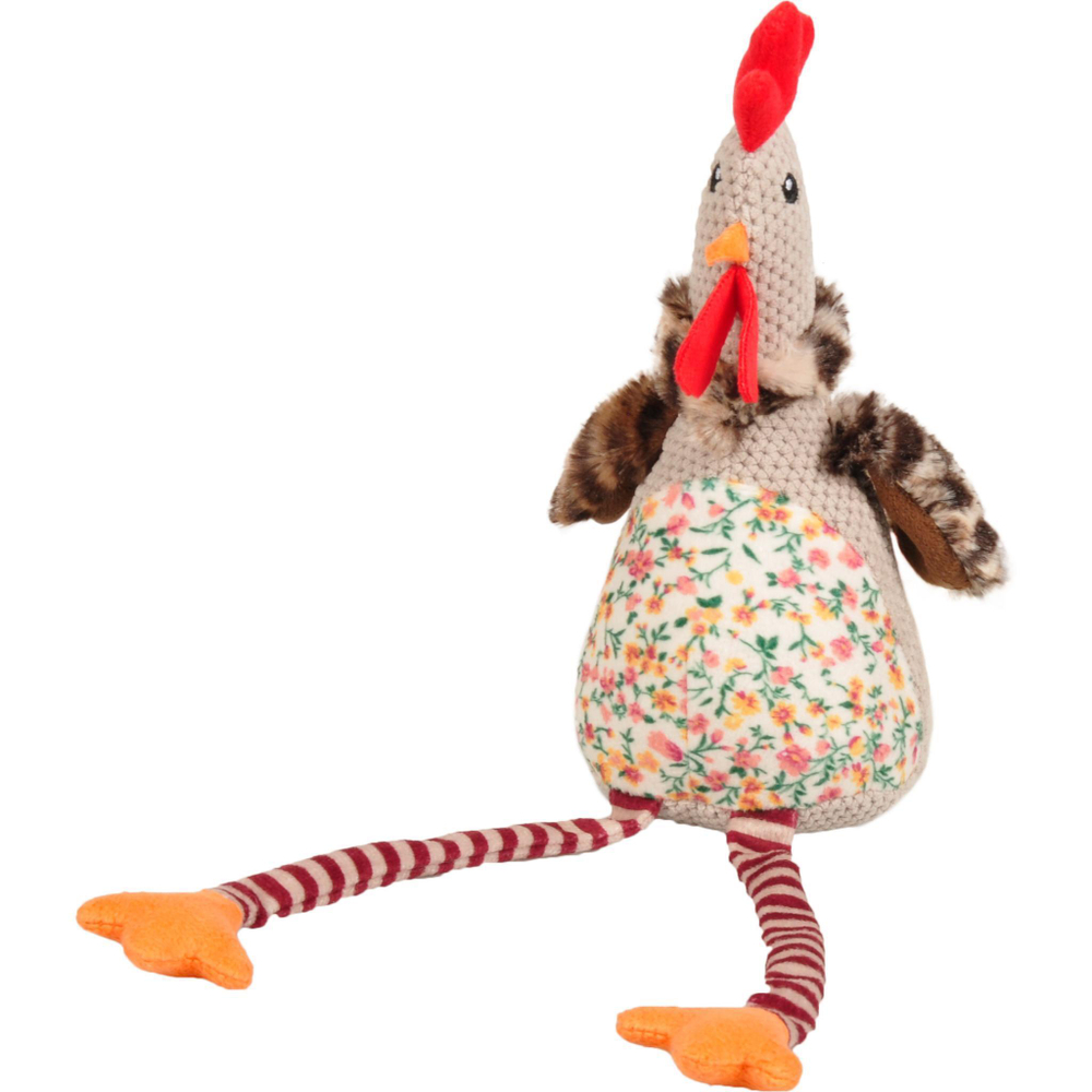 Игрушка для собак Flamingo MACY Цыпленок, размер 24x10см., серый