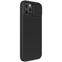 Чехол от Nillkin для iPhone 12 и 12 Pro, шелковистое силиконовое покрытие, серия CamShield Silky Magnetic Silicone c поддержкой беспроводной зарядки MagSafe