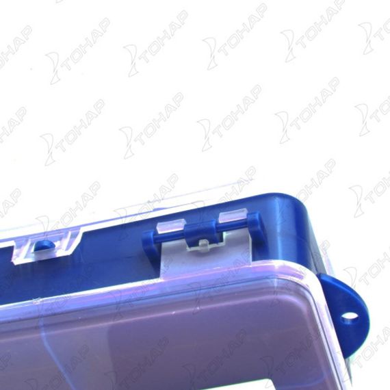 Коробочка для оснастки Helios двухсторонняя (синяя)