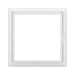 Декоративная вставка для металлических рамок "Avanti", белая, 1 пост (2 мод.)