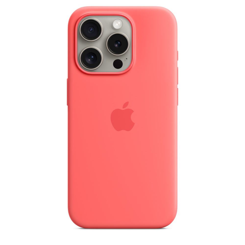 Силиконовый чехол для iPhone 15 Pro Max Гуава (Guava) MagSafe MT1V3