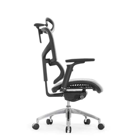 Кресло EXPERT 2 SAIL-ART SAS-MF01 T-06 White (подлокотник 6D(360), подголовник 5D, Сетка белая)