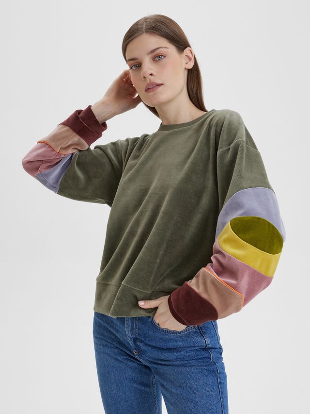 Свитшот "Бабочка"  мох