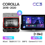 Teyes CC3 10" для Toyota Corolla 2018+