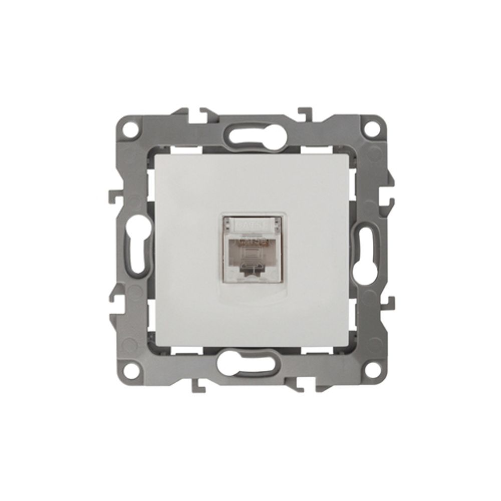 Розетка ЭРА Серия 12 12-3107-02 информационная RJ45 IP20 слоновая кость