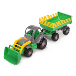 Трактор "Крепыш" с прицепом №2 и ковшом (Полесье)