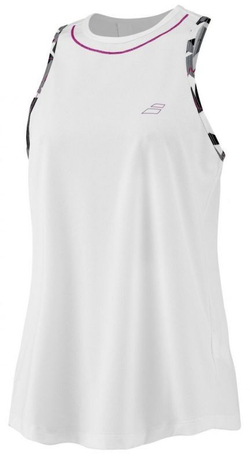 Женский топ теннисный Babolat Aero Tank Top Woman - white/white