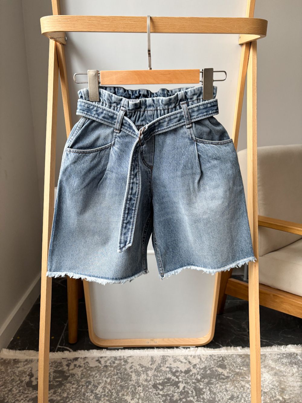 Джинсовые шорты Brunello Cucinelli, 128