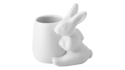 Стакан для ватных палочек Claystreet Кролики - чистюли 8 см