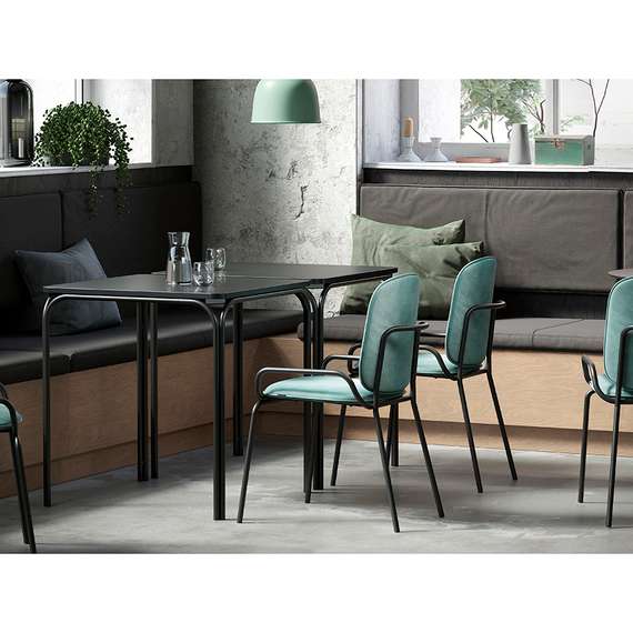 Стол обеденный Ror, 120х85 см, черный