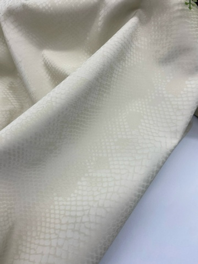 Кожа стрейч на флисе крем