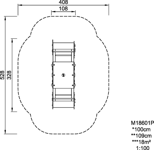 Горизонтальные качели Домик