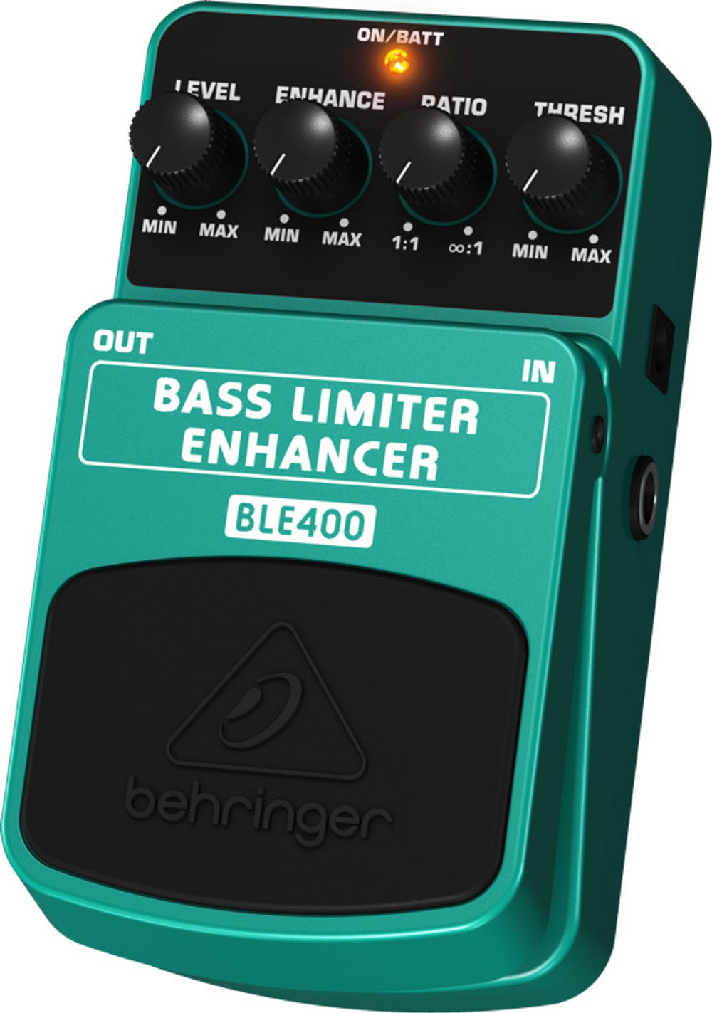 Behringer BASS LIMITER ENHANCER BLE400 педаль limiter/enhancer для бас гитары, сглаживание пиков при использовании slap техники