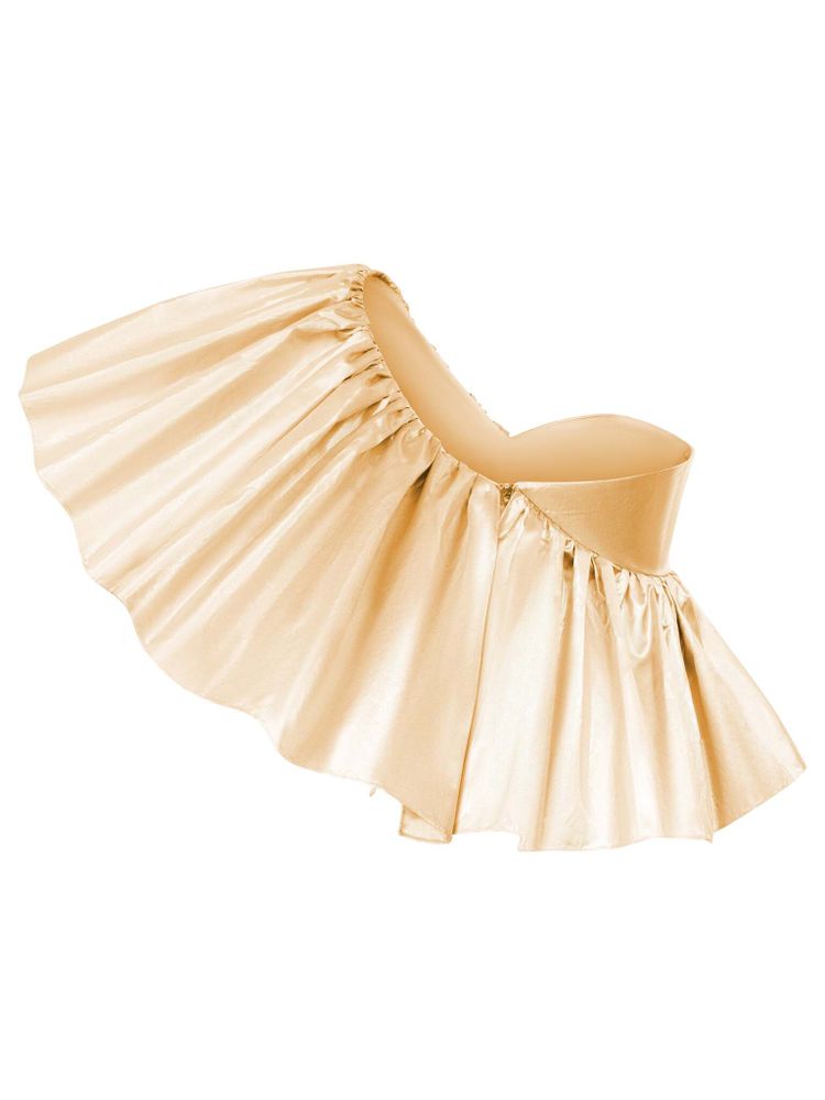 Блуза-топ на одно плечо с рюшем