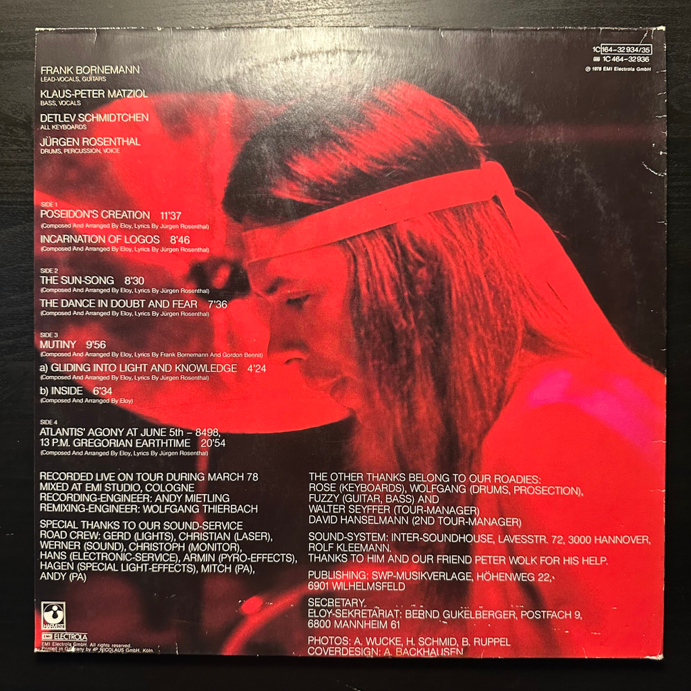 Eloy - Live 2LP (Германия 1978г.)