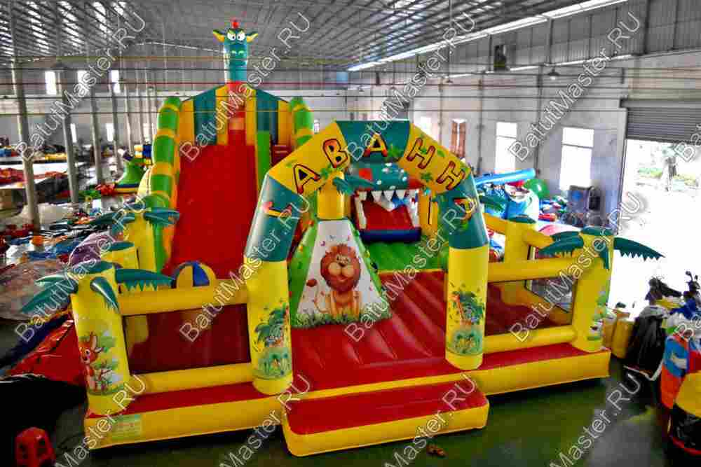 Надувной батут "Прерия" 14*7*7 м