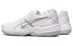 Женские Кроссовки теннисные Asics Gel-Game 9 Clay/OC - white/pure silver