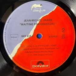 Винтажная виниловая пластинка LP Jean Michel Jarre, Waiting For Cousteau (Испания 1990)