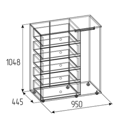 Комод в детскую Лойс 87