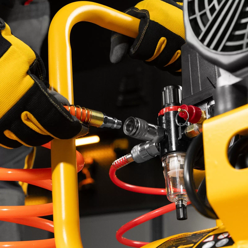 Аренда Компрессор безмасляный, малошумный DENZEL DLS 2200/50, 2200 Вт, 2x1100, 50 л, 380 л/мин