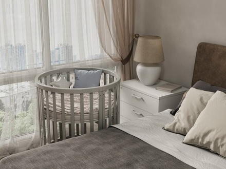 Кроватка для новорожденных ИНКАНТО 9/1 ( поперечный маятник в комплекте )