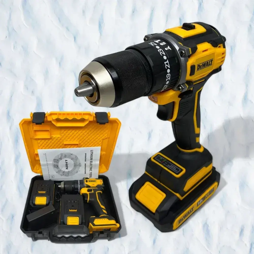 DeWalt Дрель-шуруповерт, 18 В, 55 Нм, 2 АКБ