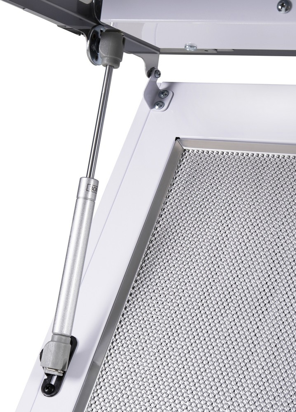 Каминная вытяжка Maunfeld MEDWAY 60 Glass White/ Stripe Inox