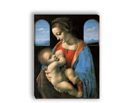 "Мадонна Литта", Леонардо да Винчи, картина (репродукция)