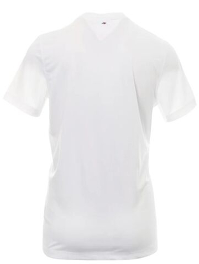 Мужская теннисная футболка Tommy Hilfiger Essential Training Small Logo Tee - th optic white