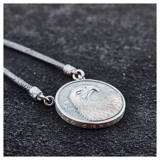 Cеребряный оберег-монета «Орел»