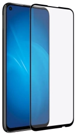 Защитное стекло Huawei P40 lite черный (Full Glue) Svekla