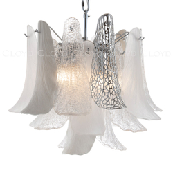 Люстра Cloyd WASABI C7 / Ø50 см - керамика - хром (арт.11448)