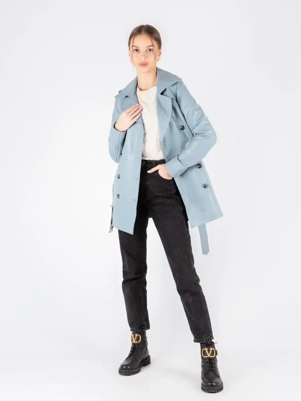 Плащ женский натуральная кожа, Турция