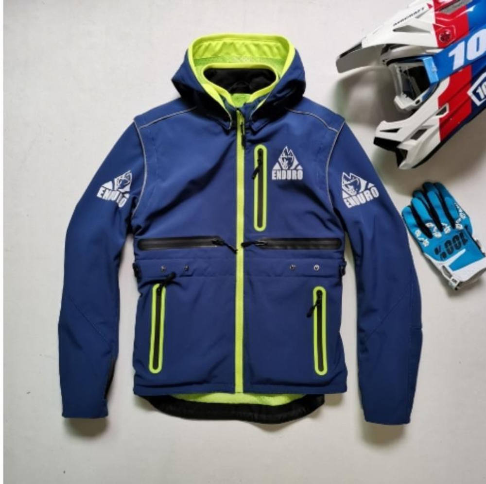 Мотокуртка Enduro синяя XXL