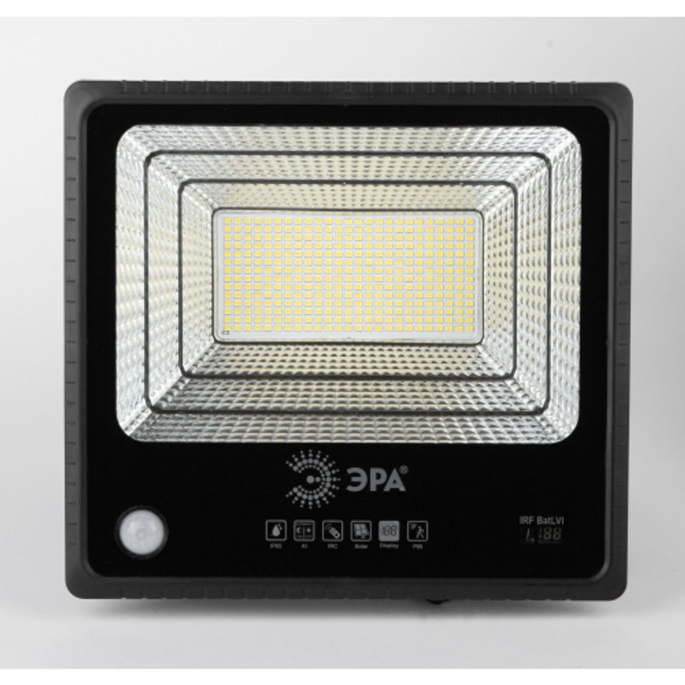 ЭРА Прожектор светодиодный уличный на солн. бат. 150W, 1500 lm, 5000K, с датч. движения, ПДУ, IP65 ( | Уличное освещение на солнечных батареях