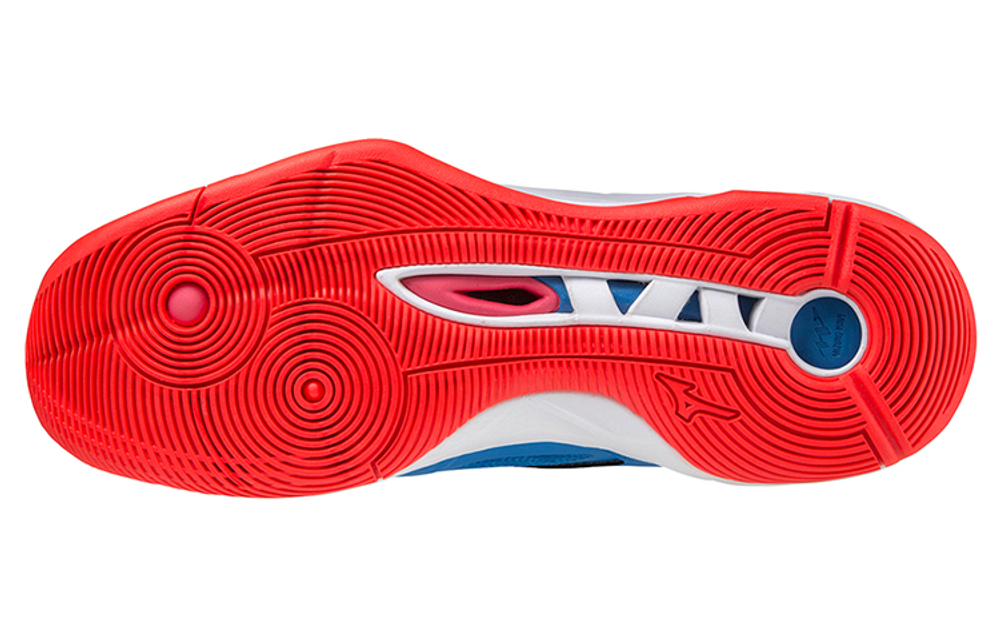 Mizuno Wave Momentum 2 Mid "Blue Red"