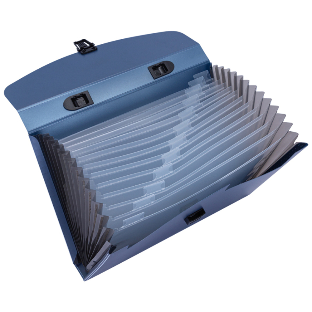 Папка-портфель DELI, А4, 13 отделений, 0,75 мм,  ассорти