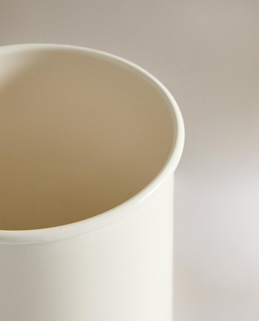 Zara Home Коробка для хранения из металла, цвет кремовый, 20 см