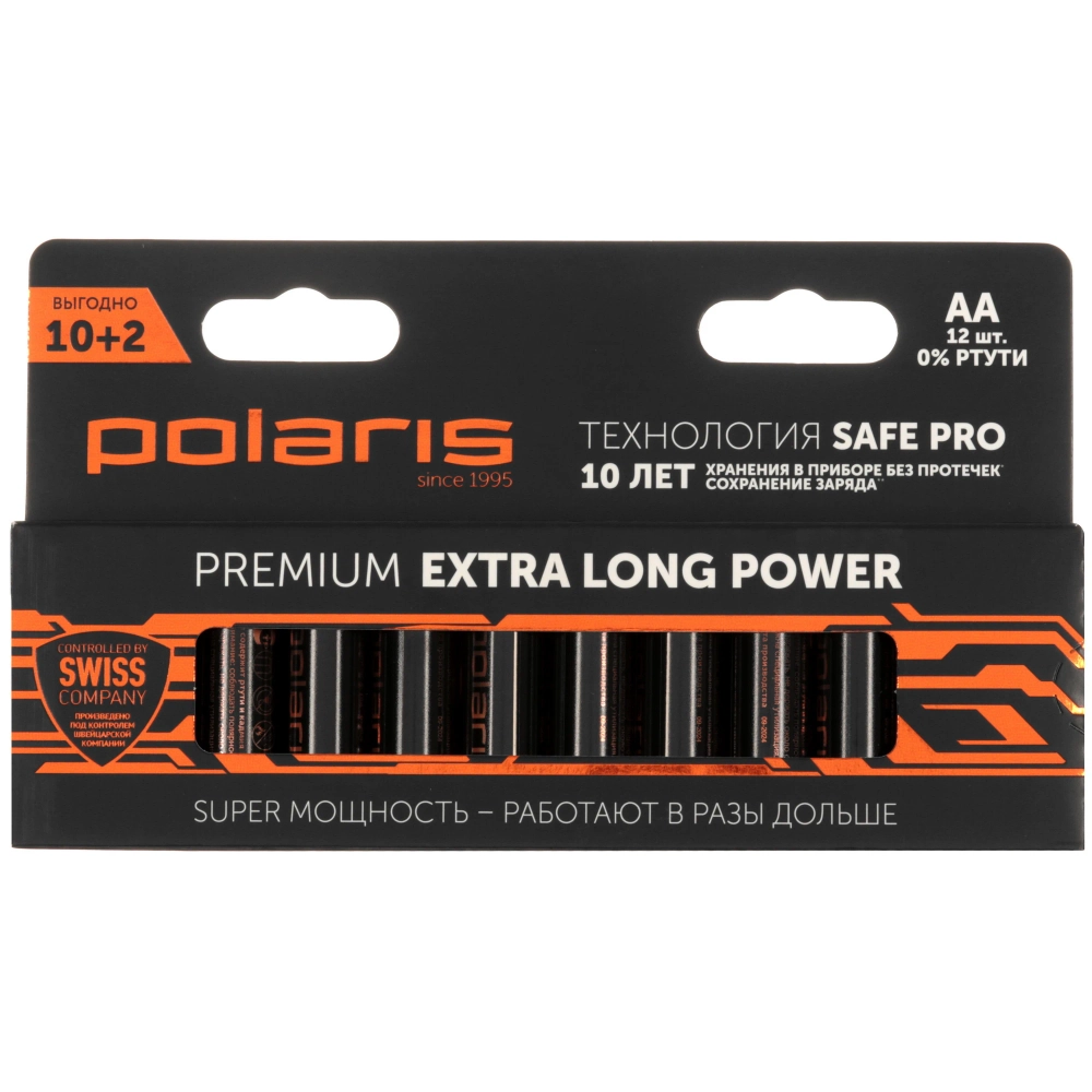 Батарейка Polaris PB Premium AA 12 шт (LR6/ER14505/FR6/R6P)