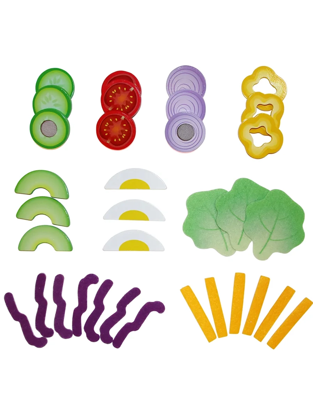 Игровой набор Овощной салат 40 предметов
