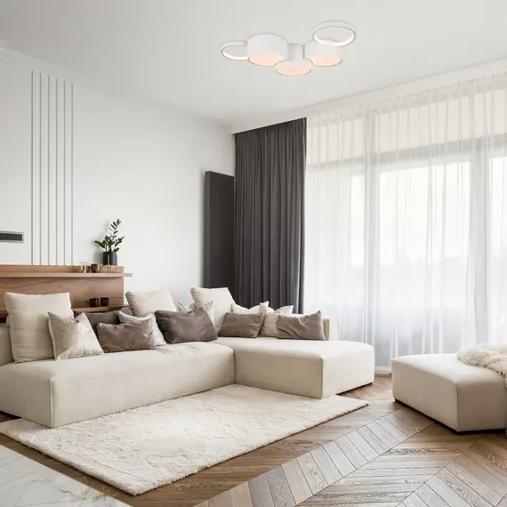 Потолочный светильник FR6080CL-L100W Молекула / Molecule 92 Вт LED с пультом ДУ Freya fr6080cl-l100w