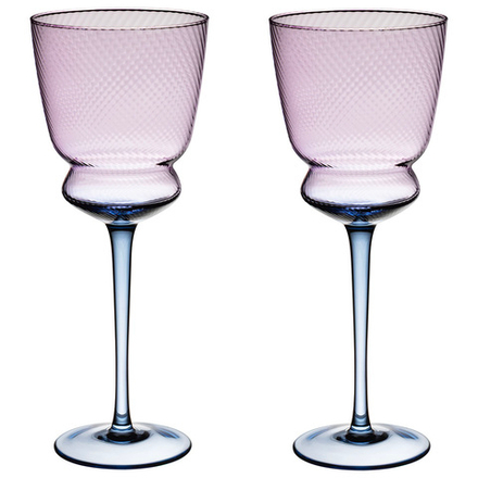 НАБОР БОКАЛОВ ДЛЯ ВИНА "TWIST & SHINE" PURPLE, 2 ШТ/380 МЛ