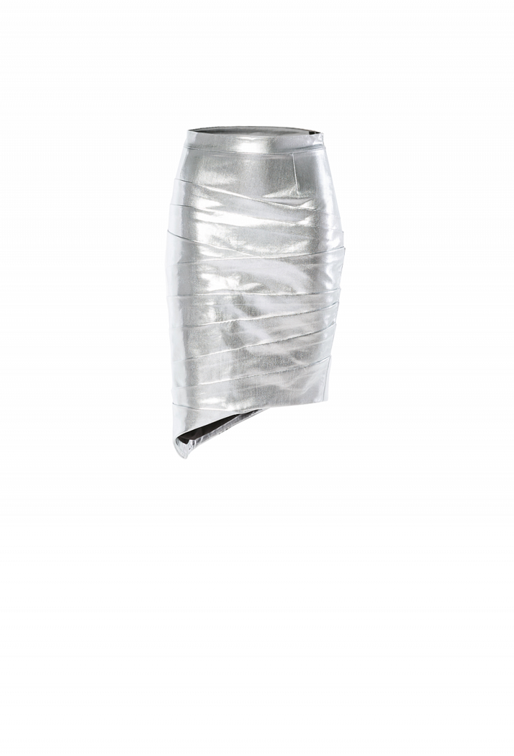 Юбка карандаш с ассиметричными складками 21 -19SS