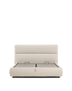 Кровать Dafra бежевого цвета из шенилла с ящиком для хранения 160 х 200 см