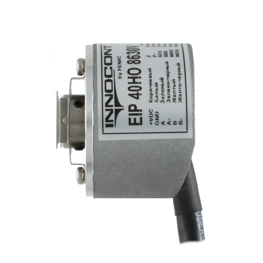 Инкрементальный программируемый энкодер INNOCONT D=40мм, полый вал 12мм, 5…30VDC, выход TTL/HTL с инверсией, IP 54