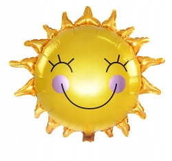 Шар (65*65 см) Фигура Солнце, 1 шт. В043/В044