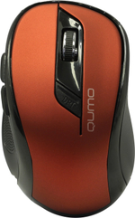 QUMO Wireless Optical Mouse &lt;Office Line Red M62&gt; (RTL)  USB 6btn+Roll,  беспроводная